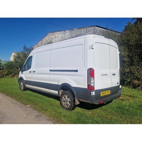 6 - Ford Transit 350 L3 RWD 2.0 TDCi 130PS H2 Panel van LWB, Semi High Roof, White, Reg : BK69 YVO, 18/0... 