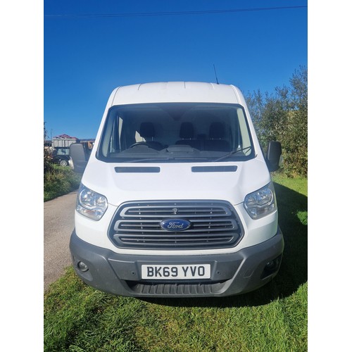 6 - Ford Transit 350 L3 RWD 2.0 TDCi 130PS H2 Panel van LWB, Semi High Roof, White, Reg : BK69 YVO, 18/0... 