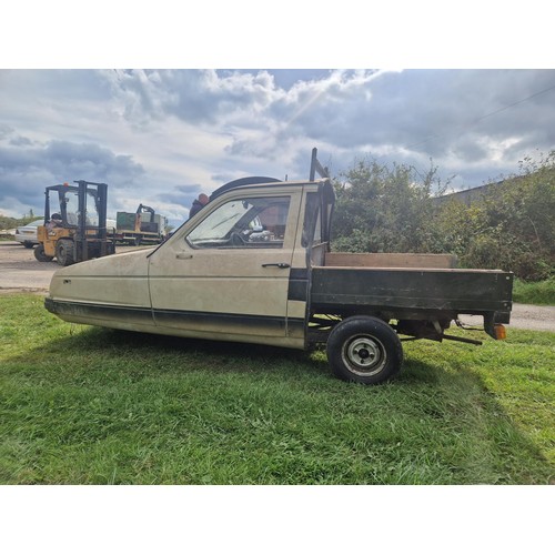 9 - Reliant Rialto GLS Saloon, converted to Pickup, Beige, Passenger Tricycle or Three wheeler, reg E407... 