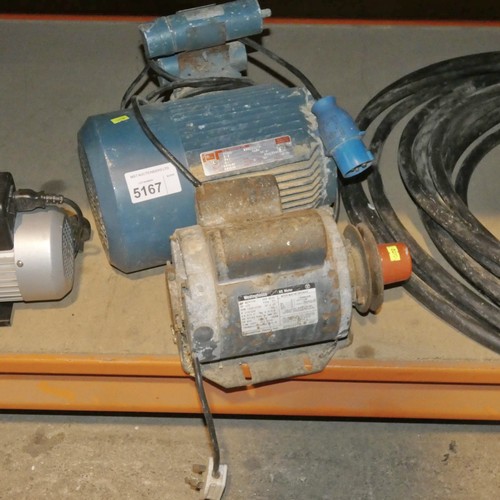 5167 - 1 x Westinghouse electric motor and 1 x Electrodrive electric motor - both 240v