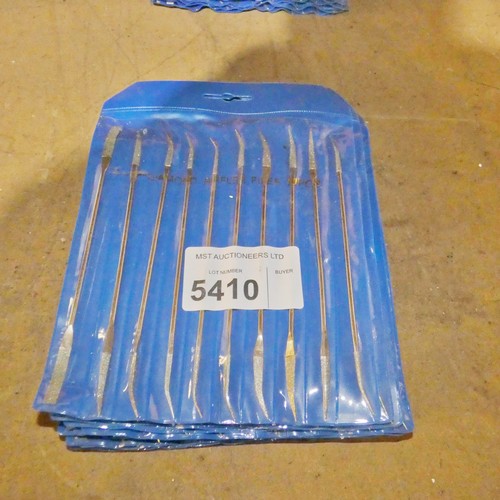 5410 - 11 x packs of diamond riffler files (each pack contains 10 files)