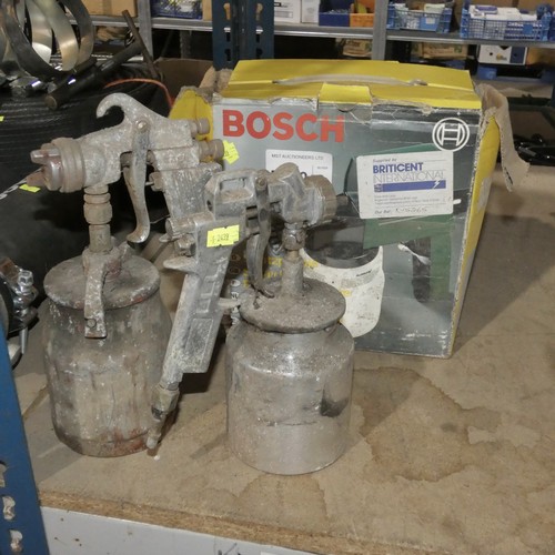 5420 - 1 x Bosch spray gun and 2 other spray guns