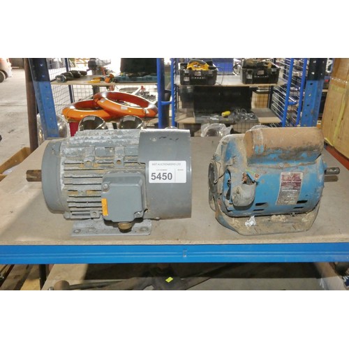 5450 - 2 x electric motors (1 x 240v and 1 x 3ph)