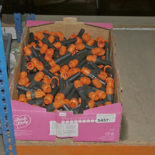 5457 - 1 box containing a quantity of hose pipe nozzles