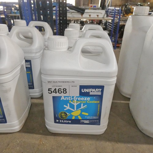 5468 - 3 x 2L bottles of Unipart anti freeze