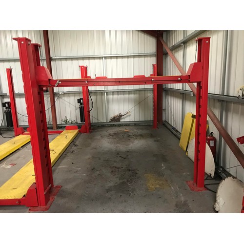 5806 - An SJR four post vehicle ramp / lift for parking, storage, stacking or service maintenance, model 3,... 