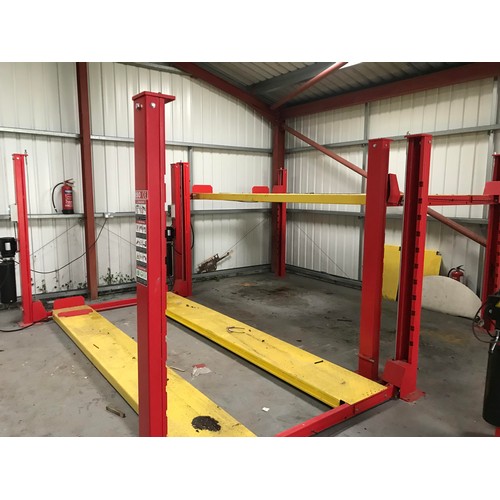 5807 - An SJR four post vehicle ramp / lift for parking, storage, stacking or service maintenance, model 3,... 