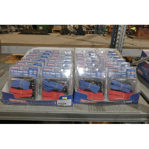 5528 - A quantity of Faithfull flat style bungee cords