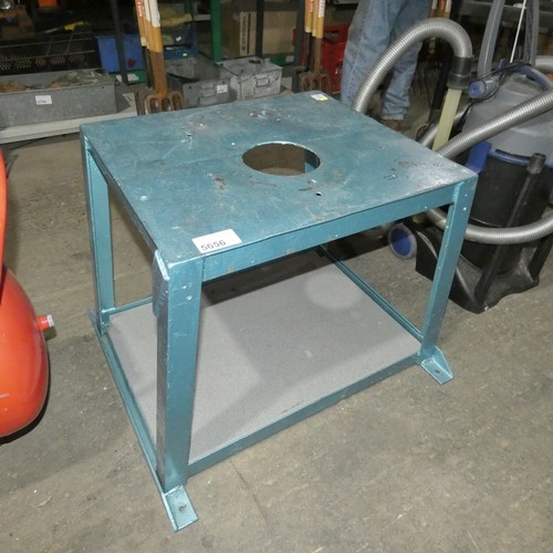 5656 - 1 x metal stand for a fly press or similar machine - Top of stand approx 63 x 55cm and 59cm high