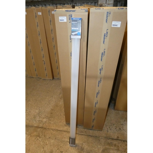 5843 - 1 box containing 12 x Megaman Malo LED batten lights 3000k / 240v / 1500mm long