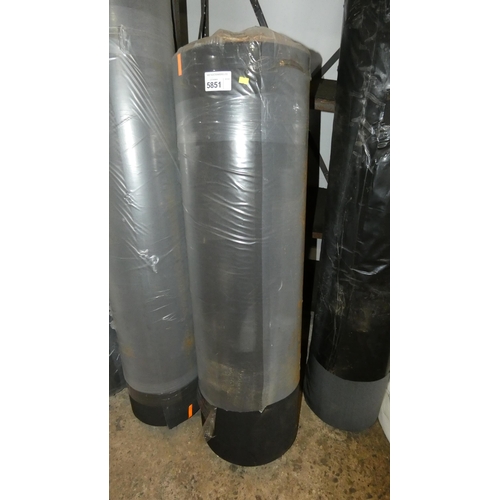 5851 - 1 x roll of black material - exact use unknown. Could possibly be used as a weed membrane. Roll is a... 