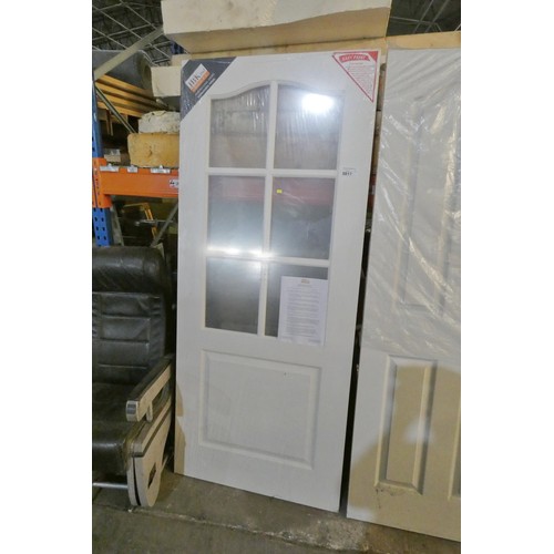 5817 - 1 x JB Kind glazed door approx 838 x 1981mm