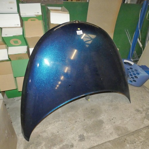 5820 - 1 x metallic blue painted vehicle bonnet believed to be from a Chrysler PT Cruiser