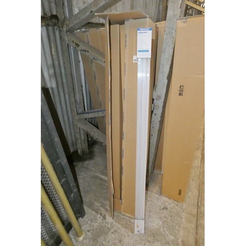 5827 - 1 box containing 12 x Megaman Malo LED batten lights 3000k / 240v / 1500mm long