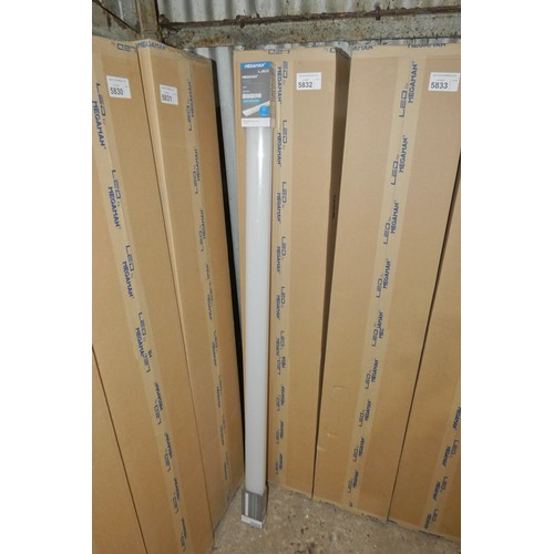 5832 - 1 box containing 12 x Megaman Malo LED batten lights 3000k / 240v / 1500mm long