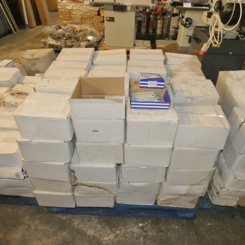 5860 - 1 pallet containing a large quantity of SCP frame fixings. Not practical to list in detail so please... 