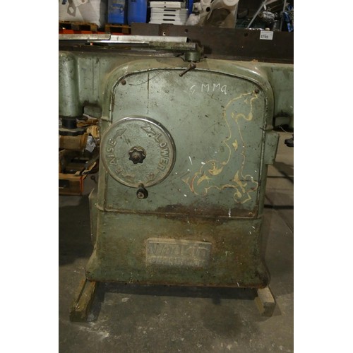 5799 - 1 x Wadkin Bursgreen planer thicknesser machine no. UO / S. 63929, 3ph max width approx 18 inch