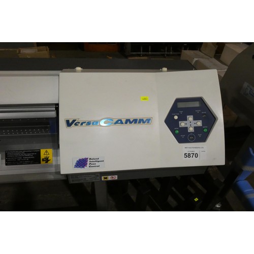 5870 - 1 x Roland VersaCAMM SP-540i large format colour printer / cutter serial no. ZZ51364, 240v supplied ... 