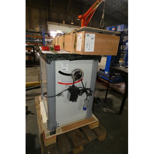 5886 - 1 x Professional AP254SB table saw 240v supplied with a fence (SP022171 and SP022172) - Casting repa... 