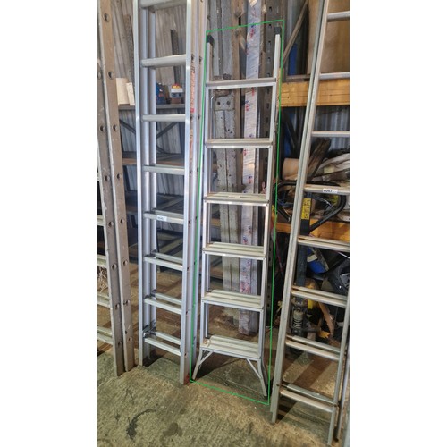 6046 - An Abru 3-way aluminium ladder