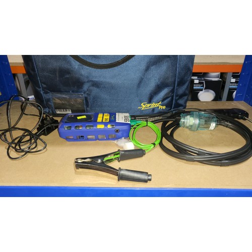 5908 - 1 x Sprint Pro flue gas analyser. Contents of 1 shelf, including power supply.