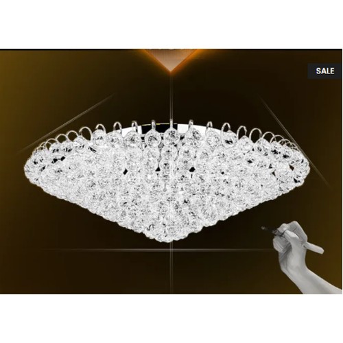 182 - 1 x Home Furniture Express luxury LED crystal ceiling light chandelier RRP £69