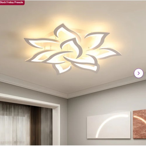 184 - 1 x Metro Lane 10-light Acrylic LED warm light ceiling light RRP £89