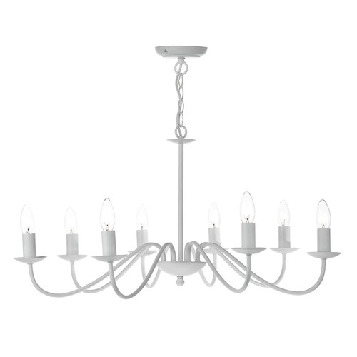 195 - 1 x Mairead 8-light candle style chandelier RRP £209