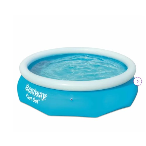 198 - 1 x Bestway Fast Set inflatable round swimming pool diameter approx 305cm x 76cm high RRP £79