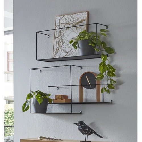 209 - A Tolentino 3 piece metal floating shelf set (set of 3) RRP £79