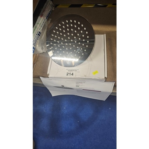 214 - 1 x Hudson Reed fixed round shower head diameter approx 20cm RRP £39