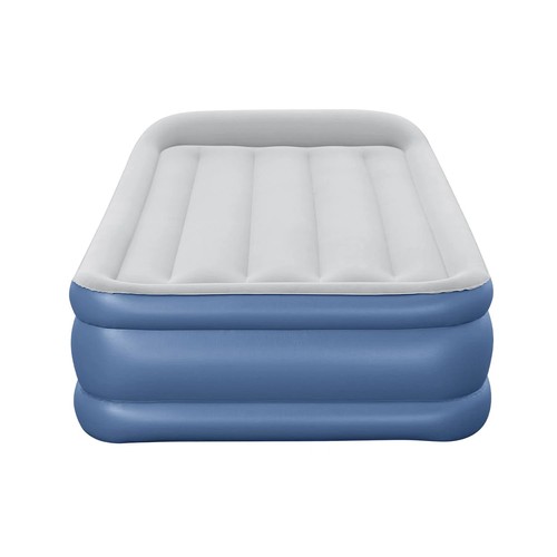 219 - 1 x Bestway Tritech inflatable raised height Queen airbed mattress with built in pump RRP £64