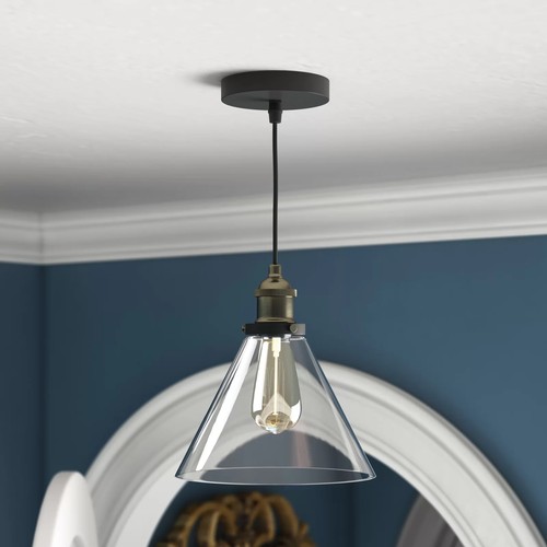 229 - 1 x Alanna 1-light cone pendant light RRP £86