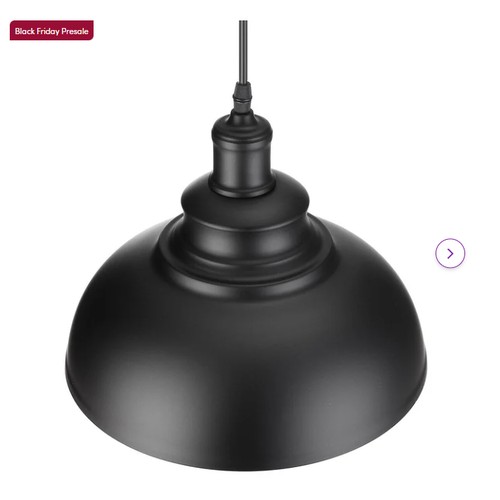 268 - 1 x Pascale grey 1-light dome pendant light and 1 x Kucharski black 1-light dome pendant light