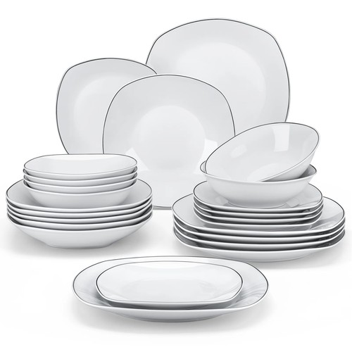 291 - A Krystalin 24 piece porcelain china dinnerware set - Service for 6 RRP £64