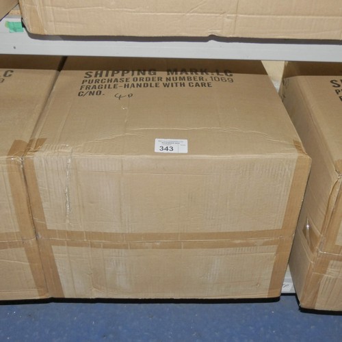 343 - 1 box containing 24 x Christmas grave pot artificial flower displays