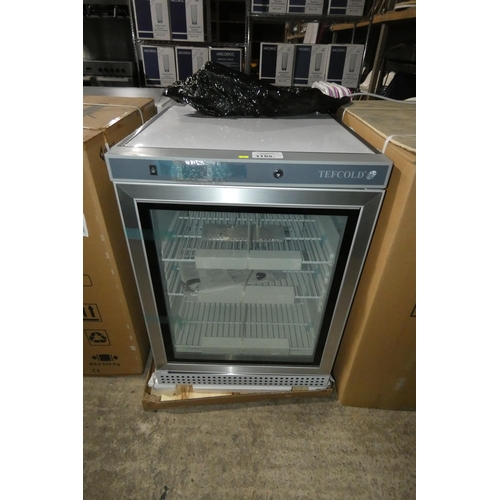 1155 - An unused under counter display freezer by Tefcold type UF200VSGP, boxed