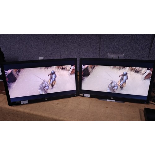 2482 - 6 x 23 inch Elite display monitors by HP type E232 all tested working - trade