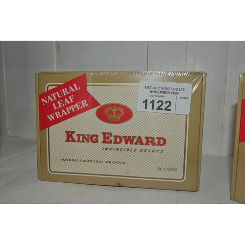 1122 - A box of 50 King Edward invincible deluxe cigars - unopened