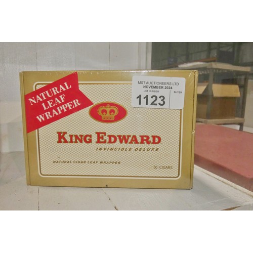 1123 - A box of 50 King Edward invincible deluxe cigars - unopened