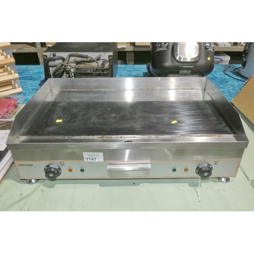 1147 - A counter top commercial stainless steel griddle by Infernus type INEG-75c 240v - trade, Tested Work... 