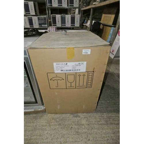 1154 - An unused under counter display freezer by Tefcold type UF200VSGP, boxed