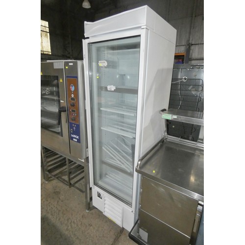 1181 - A tall display fridge by Lowe type G4 (light box requires a repair) - trade, Tested Working