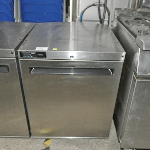 1219 - A commercial stainless steel under counter fridge by Williams type HA135SA - trade, Tested Working