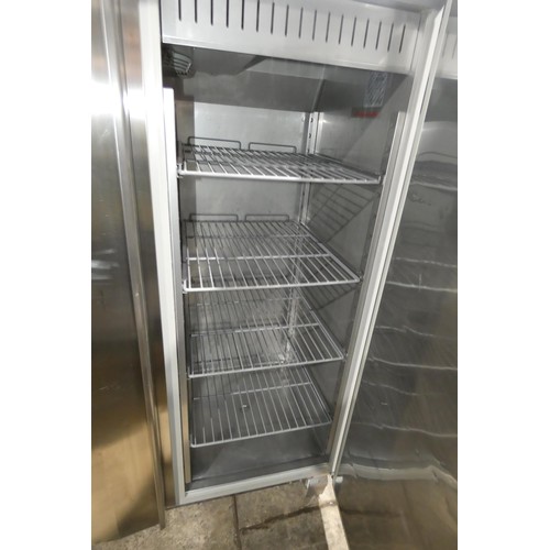 1217 - A commercial stainless steel 2 door fridge by Matricola type Spatn140 approx 137x80x210cm 240v - tra... 