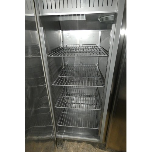 1217 - A commercial stainless steel 2 door fridge by Matricola type Spatn140 approx 137x80x210cm 240v - tra... 