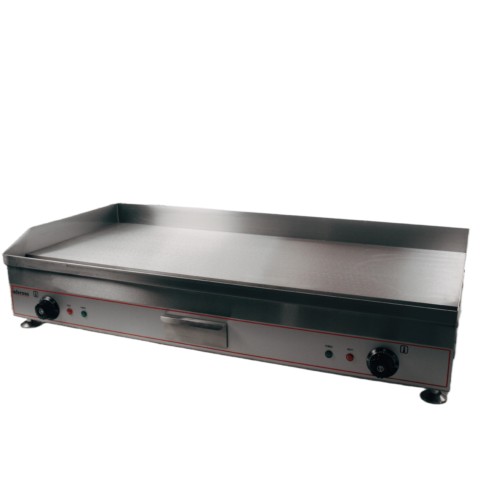 1215 - A boxed commercial stainless steel griddle by Infernus type INEG-100 240V - trade