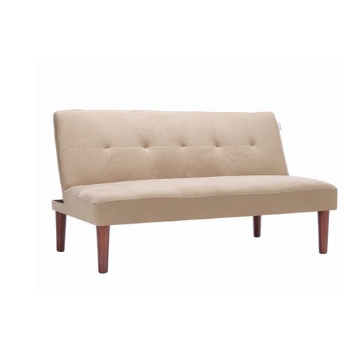 524 - 1 x Lukas Creamy 2 seater upholstered sofa bed. Supplied in one box