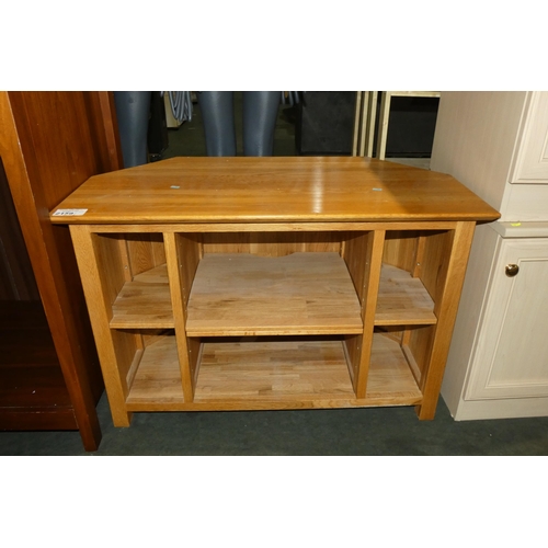 2159 - 1 x light Oak TV cabinet approx 98cm w x 65cm high