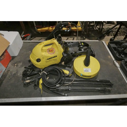 2029 - 1 x Karcher 260M pressure washer 240v with a quantity of various accessories (Trade)